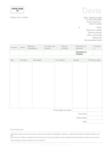 Les 7 Meilleurs Modèles De Devis Gratuits - Excel Et Word